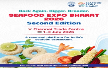  Seafood Expo Bharat (SEB) 2026 from July 1-3, 2026, at Chennai, India